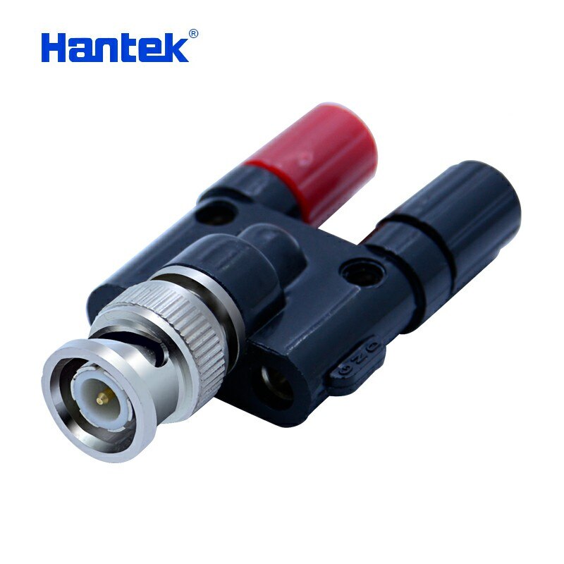 Hantek BNC to 4 mm Adapter connects two 4mm "banana" plugs to a BNC socket (HT311) for Automotive Diagnostic Oscilloscope