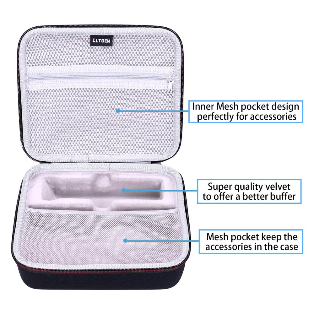 LTGEM EVA Carrying Hard Case for Wahl Clipper Stainless Steel Lithium Ion Plus Beard Trimmers Hair Clippers Shavers 9818