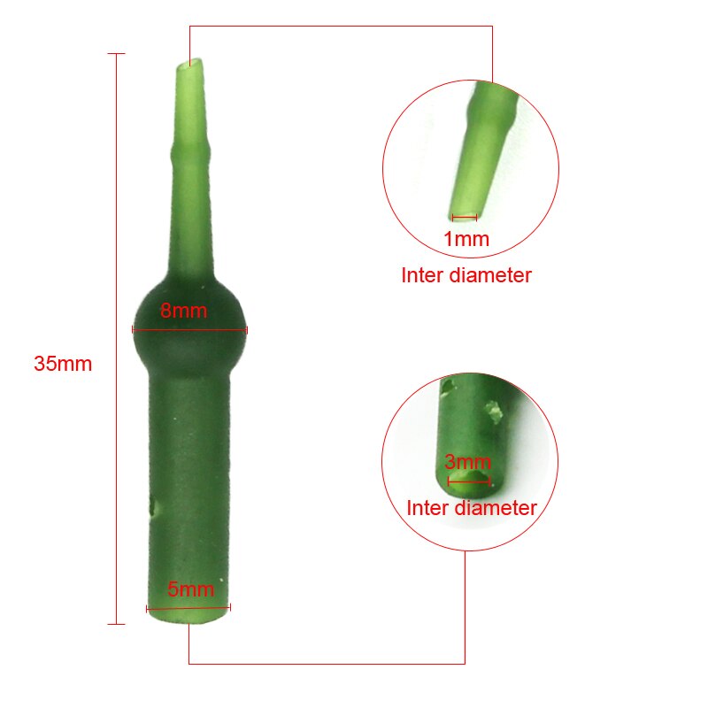 20 stk fiskerigg chod heli bufferhylse gummikobling helikopterrigg bufferhylse karpefisketilbehør terminalutstyr