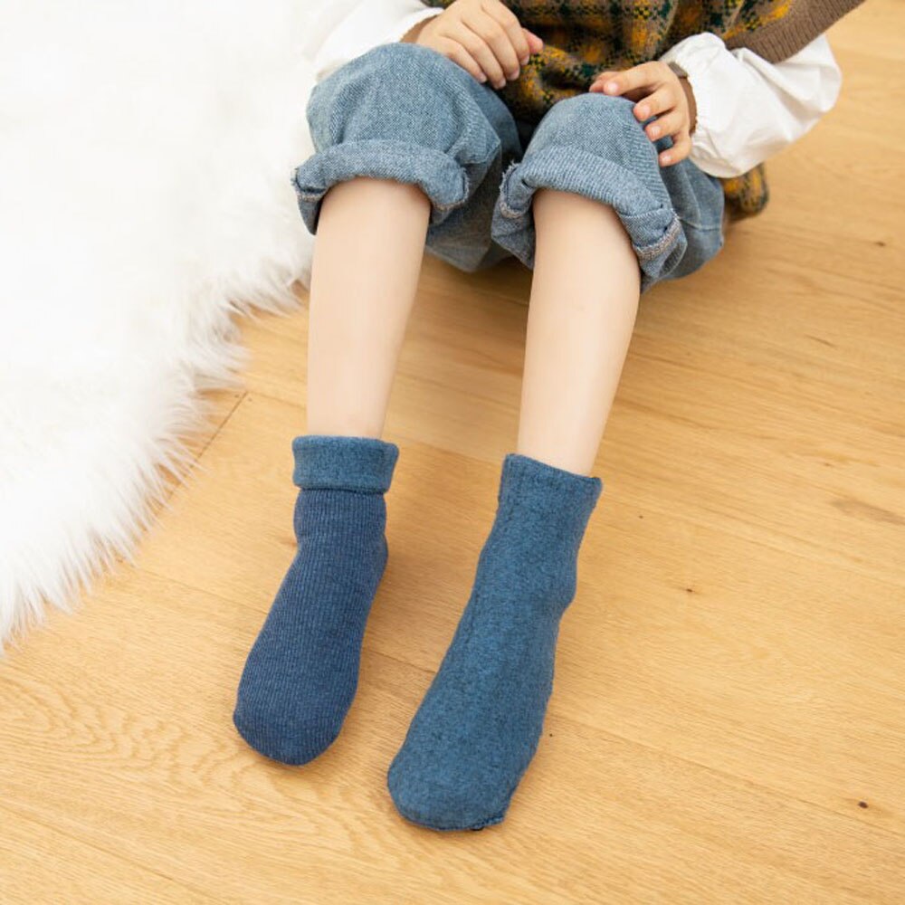 Winter Wärmer freundlicher Socken Verdicken Thermische Kaschmir Schnee Socken Nahtlose Samt Stiefel Boden Schlafen Socken für freundlicher 3-12 jahre