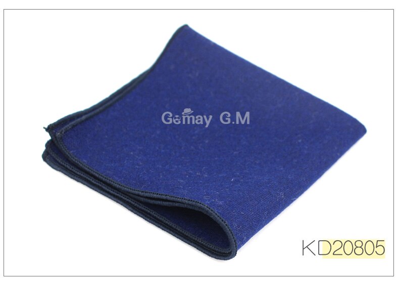 Wool Handkerchief For Men Suit Solid Pocket Square Business Hankies Classic Striped Hanky Plaid Pocket Towel: KD20805