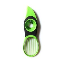 Antislip Multifunctionele Abs Avocado Cutter Peel Pulp Separator Keuken Groente Tool Slicer Avocado Mes: Default Title