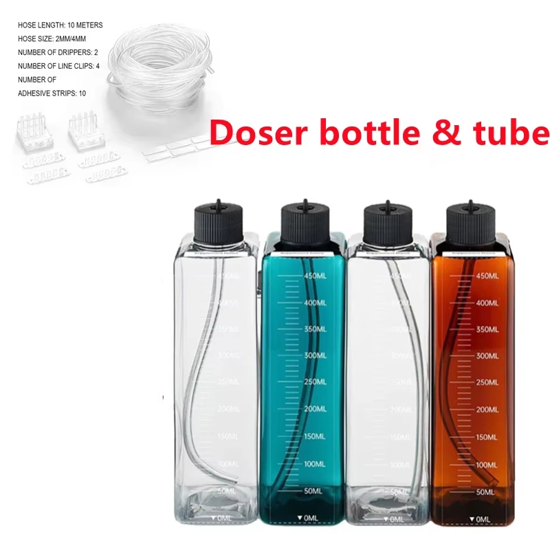 Aquarium-Dosierpumpe, Flüssigkeitsbehälter, Dosierflasche, Bürette, Süßwasser, Meerwasser, Aquarien, passend für Titrationspumpe: Grau