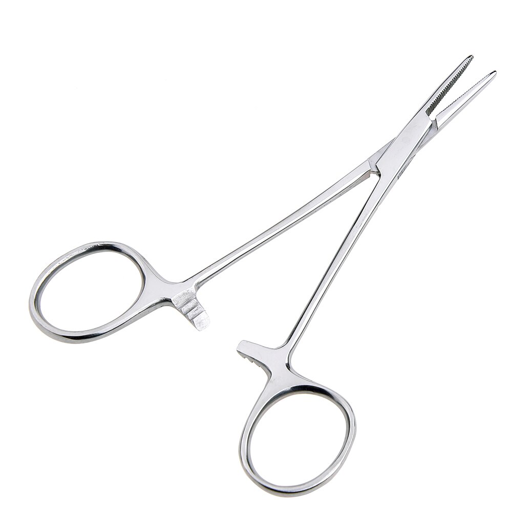 12.5/16/18cm stainless steel Hemostatic Forceps Pet Hair Clamp Fishing Locking Pliers Epilation Hand Tools Curved/Straight Tip: 16cm / straight