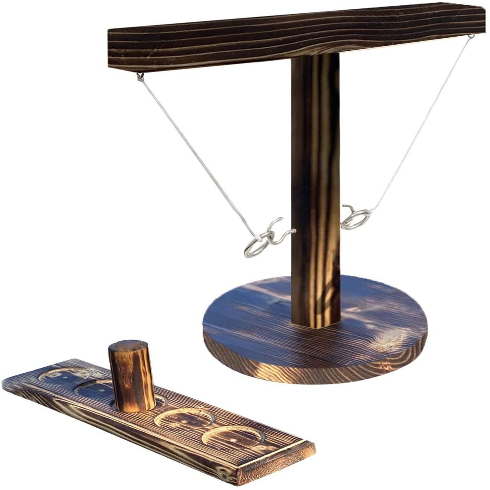 Party toys Leisure Industrial Style Bar Drink Shop Handmade Wooden Ring Toss Hooks Fast-paced Interactive Game For Bars Home