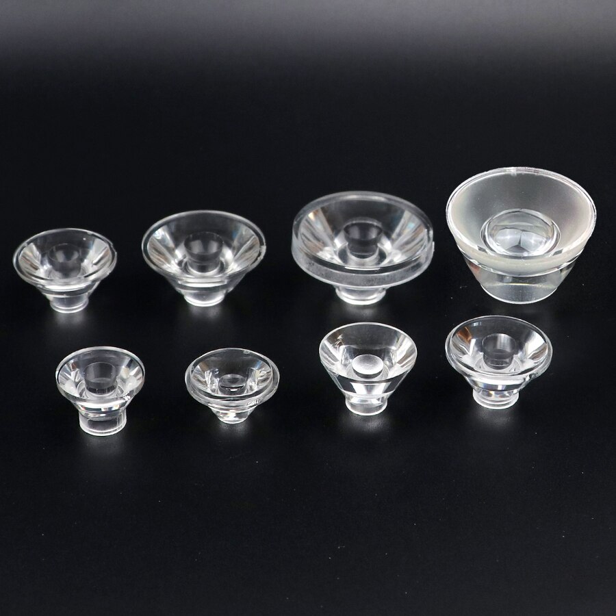 18mm 20mm 21mm 23mm 24mm 29mm 33mm 36mm 38mm Concave PMMA Lens COB LED Flashlight Condenser Flat Convex Concave Lens