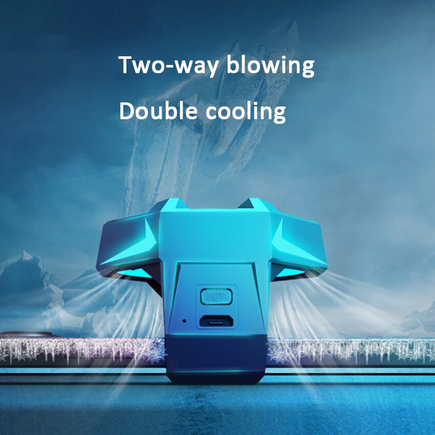 Universele Draagbare Koelventilator Game Mobiele Telefoon Cooler Usb Aangedreven Mobiele Telefoon Radiator Snap-On Coolingholder Stand Tool