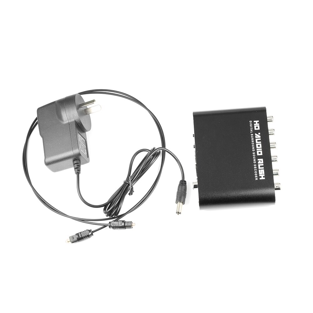 Decodificador de Audio Dolby Digital 5,1 Dts/Ac-3, convertidor óptico a RCA de 5,1 canales, adaptador de Audio de sonido, convertidor y amplificador EU: AU