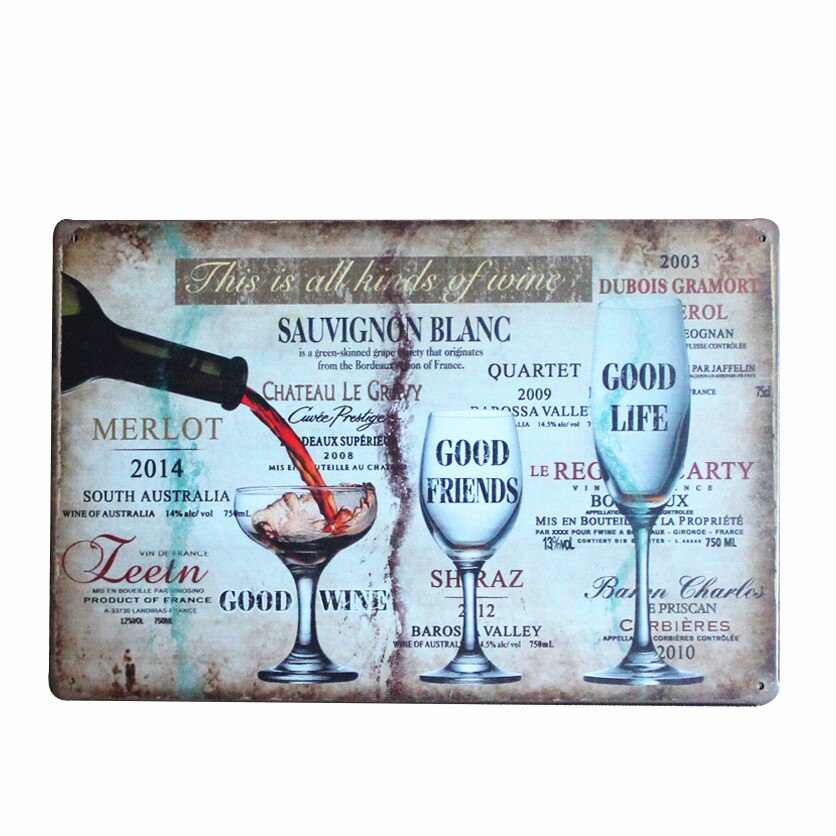 Shabby chic öl vintage metall plåtskyltar bar café pub krog heminredning bilder öl vin konst måla tallrik plakett 30 x 20cm
