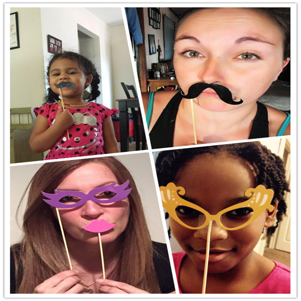 58 pcs/lot Photo Booth Props Photobooth For Wedding Decoration Birthday Party Event &amp; Party Supplies