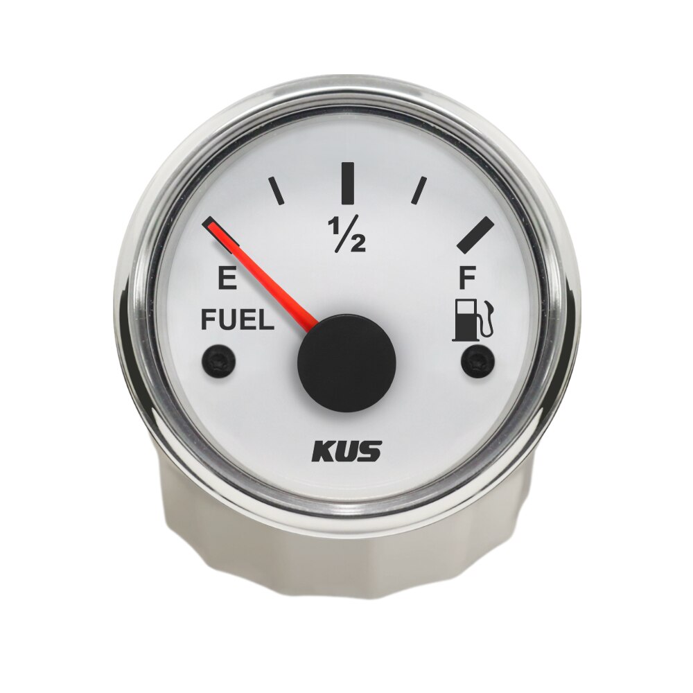 KUS 52mm Universal Fuel Level Meter 0-190ohm 240-33ohm with Backlight 9-32V Fuel Sensor 150mm 175mm 200mm 225m 850mm 900mm