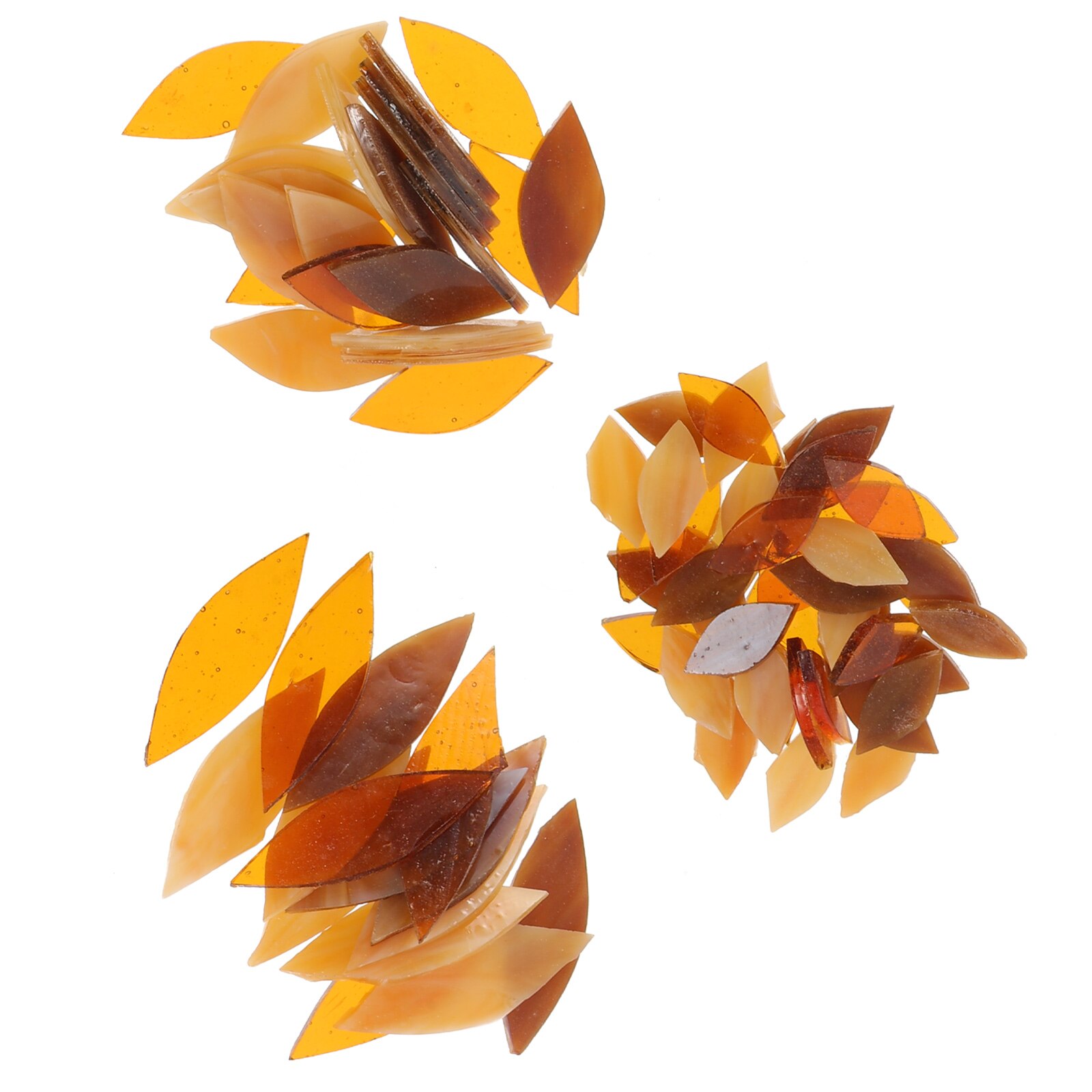 3 Bags Crafts DIY Mosaic Pieces Decorative DIY Leaf Petals Mosaic Fragments