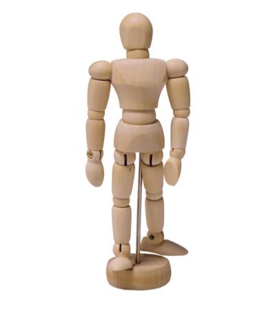 Yosoo Mannequin Doll 4.5 Inch Artist Male Wooden Figure Model With Movable Limbs For Sketching Drawing Aid Mannequin Doll (4.5 Inches