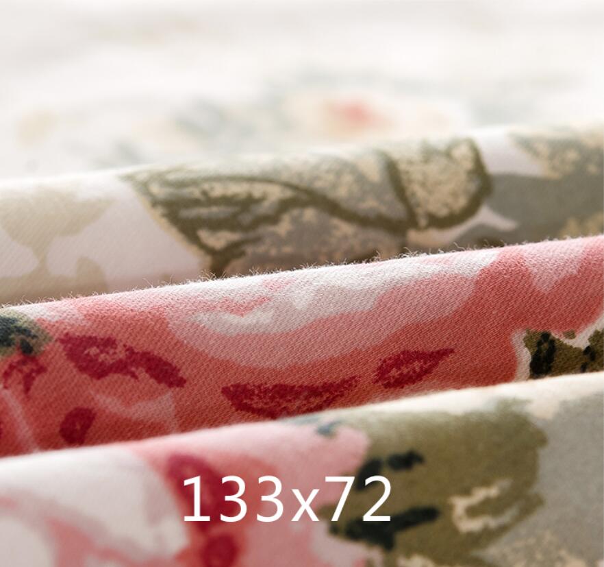 Colcha con estampado Floral para el hogar, cubierta de colchón con volantes, Sábana de algodón satinado de falda de cama de princesa, ropa de cama para el hogar