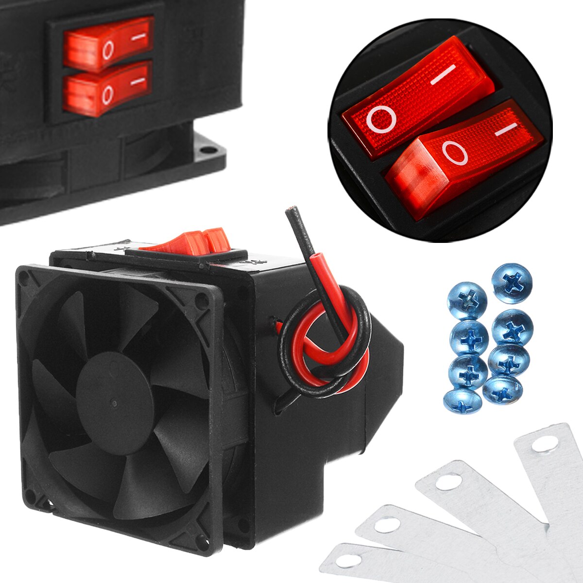 Car Heater 12V 300W Car Vehicle Heating Heater Fan Defroster Demister For RV Motorhome Trailer Trucks Boats