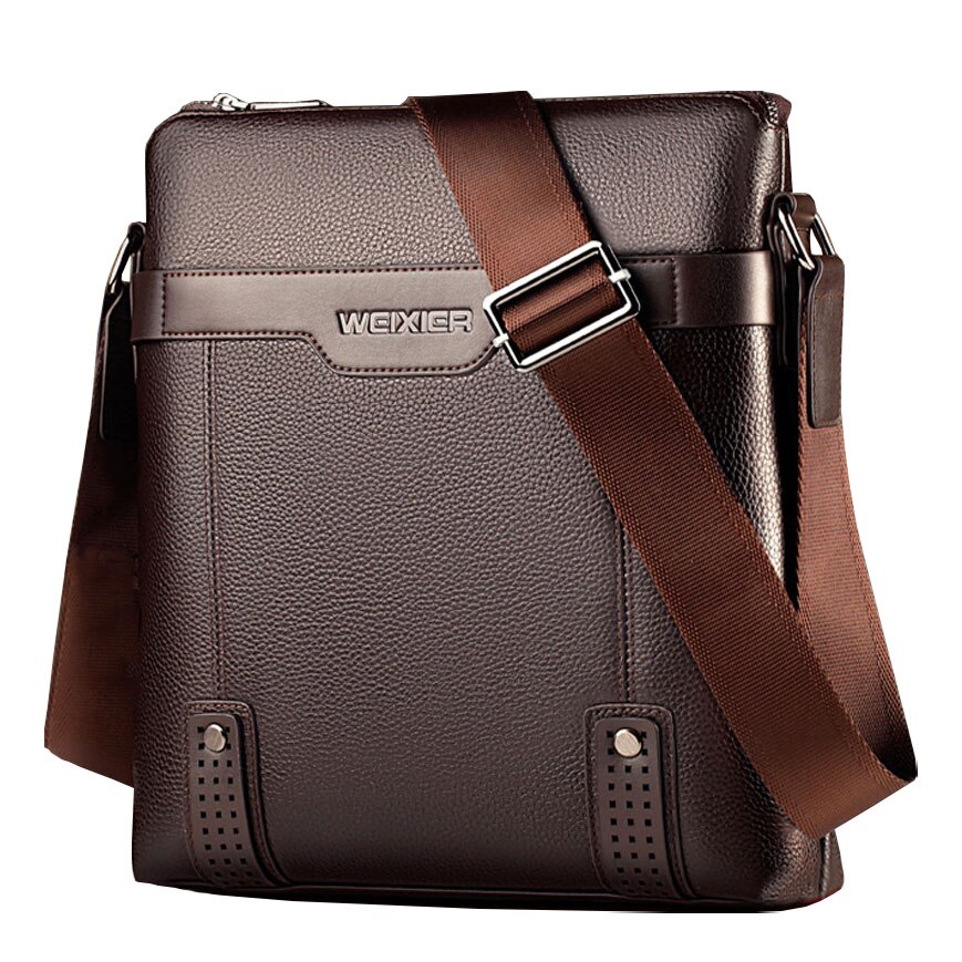 Business Mannen Messenger Bag Handtas Zwart Bruin Mannelijke Composite Lederen Tassen Voor Mannen Crossbody Schoudertas