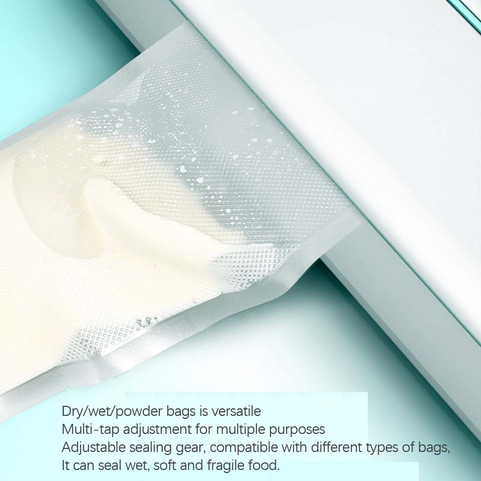 220V Household Food Vacuum Sealer Packaging Machine Film Sealer Vacuum Packer Including 15Pcs Bags can be use for food saver