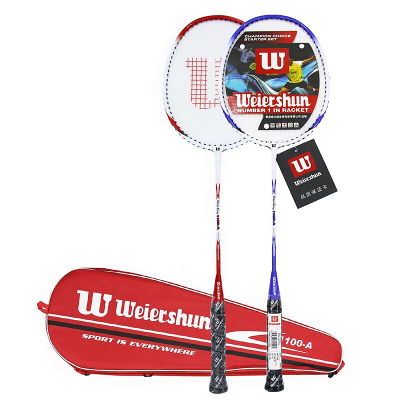 Weiershun Paired Badminton Racket 2600-A 3600 1900 1300 1100 Carbon Fibe Badminton Racket Beginner With Bag: 1100-A