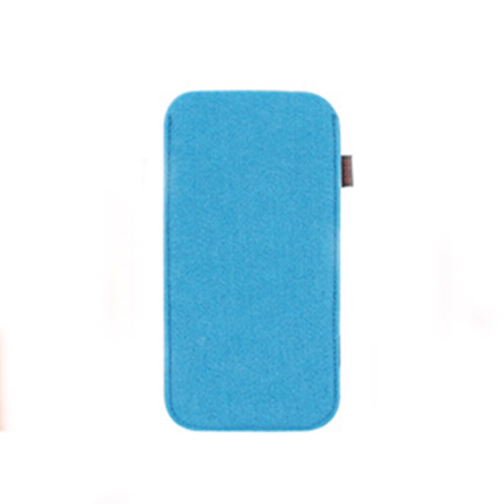 1pc unisex briller etui blød filt stof solbriller taske briller pose brillebeskytter briller tilbehør: Blå