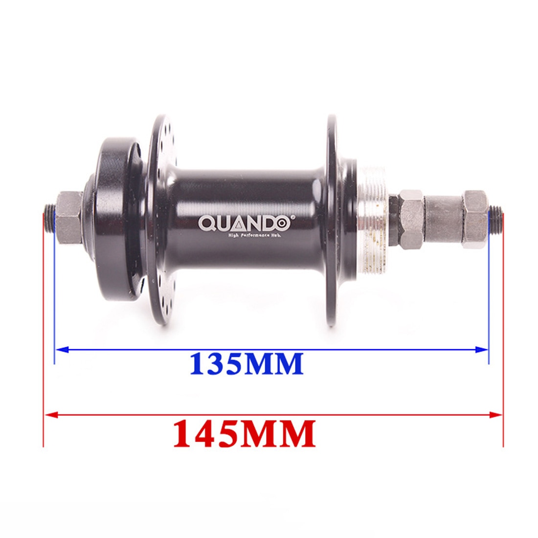 1 Set QUANDO 145mm Bicycle Rear Hub Disc Brake Quick Release Mountain Bike Rear Hub 32/36 Holes Rear Hub Road Bike MTB