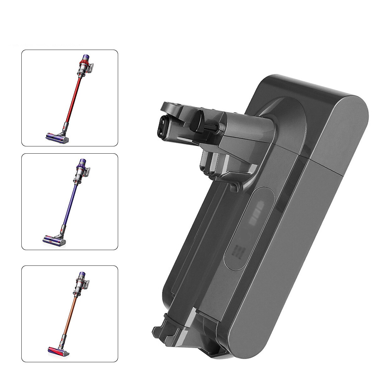 Sv12 4500 mah /4000 mah erstatningsbatteri til dyson  v10 batteri  v10 absolut  ,v10 fluffy, cyklon  v10 batteri