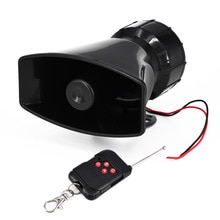 7 Tones Siren Horn Remote Control Kit Loud Black Wireless Alarm 12V DC