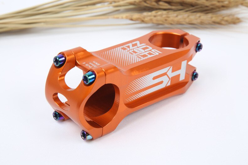 Honsun Stem 31.8*80mm MountainBike Cycling T6 Aluminium Alloy Handlebar Stem CNC Bicycle Stem MTB Cross Country Road Bike: orange