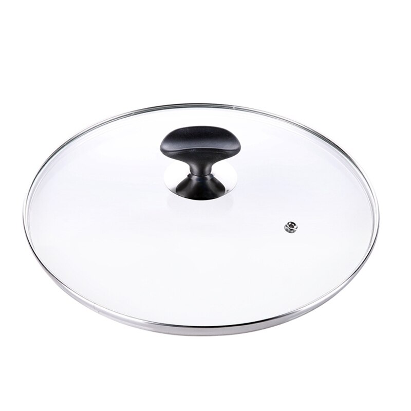 14-30CM Universal cubierta de utensilios de cocina tapa de vidrio templado para freír cacerola olla de cocina Wok con perilla accesorios de cocina