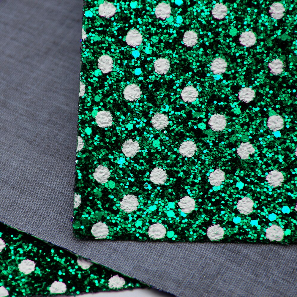 20*34cm points rayure épaisse paillettes Faux cuir feuille de tissu pour bricolage à la main boucle d'oreille arcs Textile à la maison, 1Yc9878