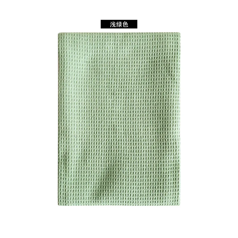 1/4PCS Cotton Waffle Weave Napkins, Absorbent Teatowel Dinner Table Reusable Towel,Kitchen Household Durable Cloth,17x25Inch: L / light green