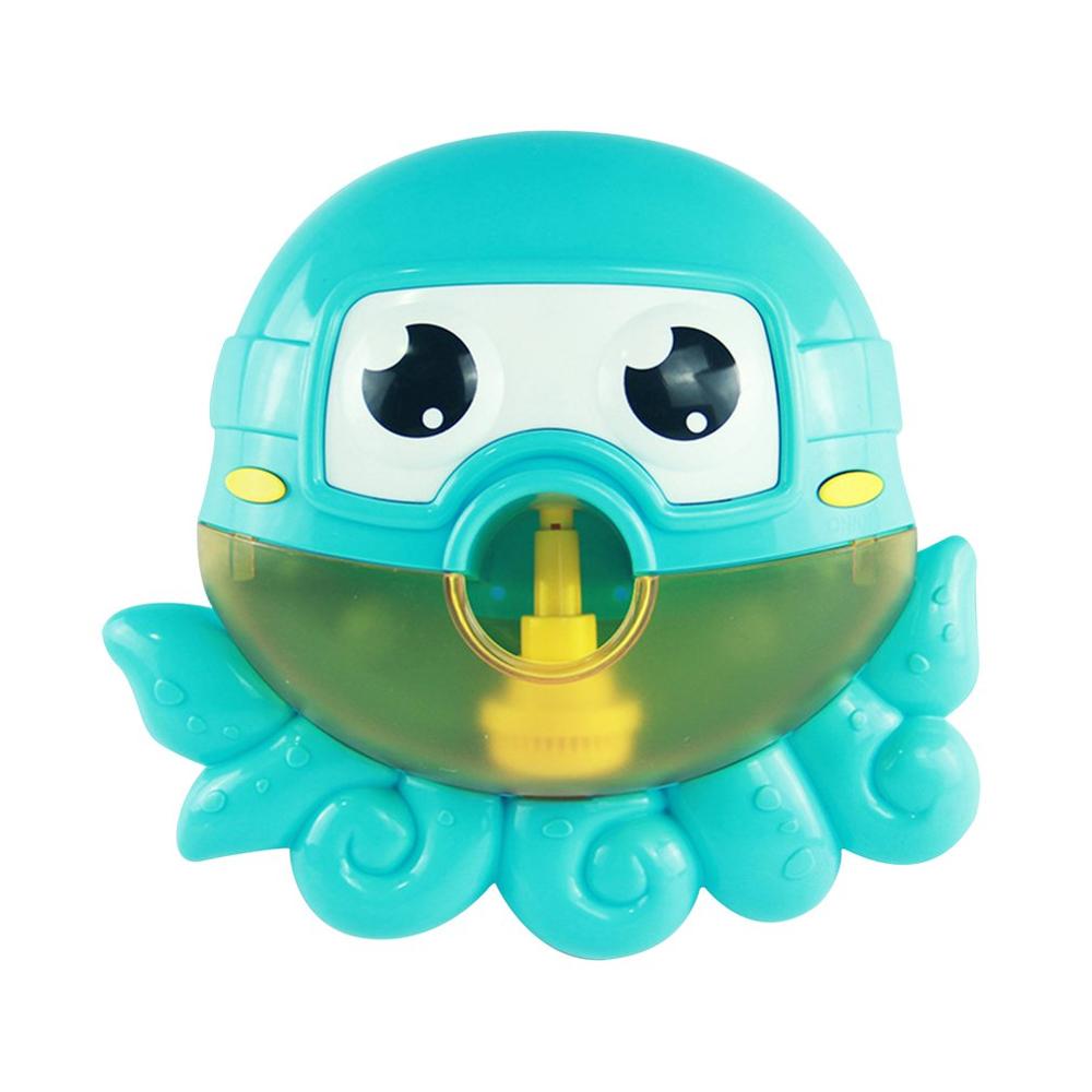 Bubble Machine Tub Big Crab Frog Octopus Automatic Bubble Maker Blower Toys With Music Song Bath Toy For Baby Boys Girls: OrangeOctopus