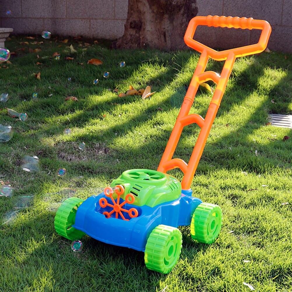 Elektronische Kinderen Hand Push Bubble Auto Bubble Grasmaaier Outdoor Speelgoed Wandelaar Push Speelgoed Voor Kinderen Zomer Speelgoed voor Kinderen