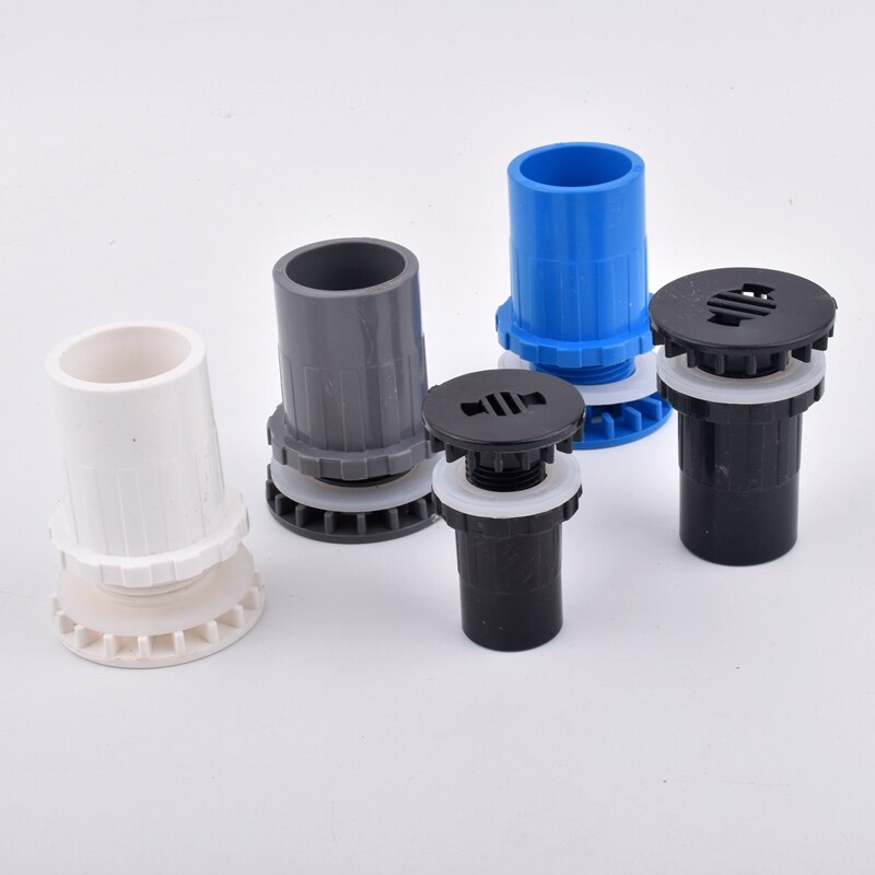 20-50mm PVC Pipe Connector Straight Drainage Joint Aquarium Fish Tank Accessories Garden Watering Irrigation Water Tube Fittings