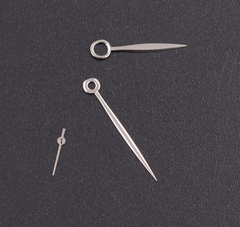 Watch Hands For ETA 6497/6498 Movements – Pivot 0.27mm – Chrome Or Black – 6mm Length