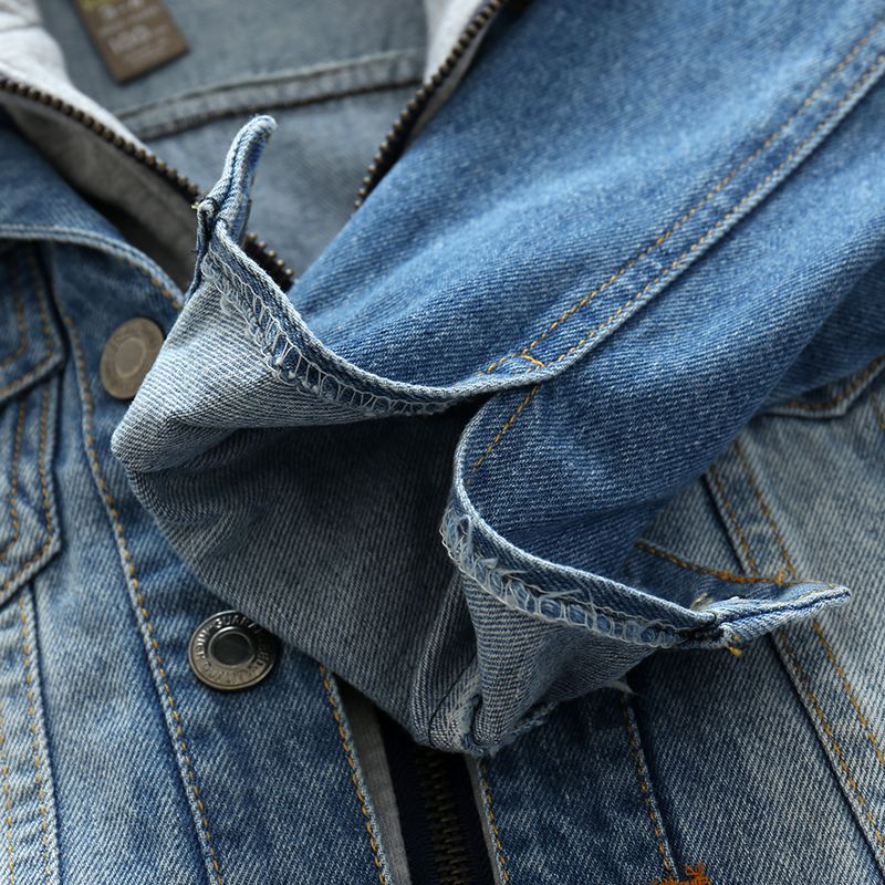 Baby Boys Coat Jacket Wash Soft Denim Coat Hooded Zipper Kids Jeans Jacket Spring Autumn Children Clothing BC169