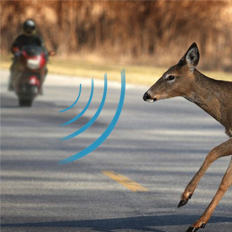 4 Silbatos de advertencia ultrasónicos de ciervos para coche, repelente de animales, dispositivo de alerta de seguridad automático