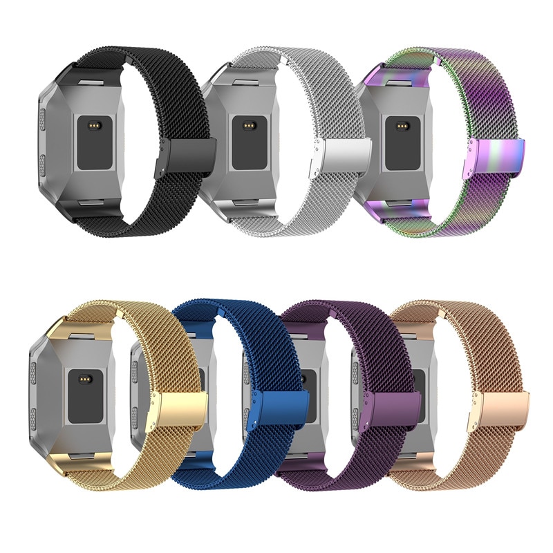 S/L Größe für Fitbit ionic Milanese Split Magnetische Edelstahl Band Smart Uhr Band Zubehör Armband Ersatz Band