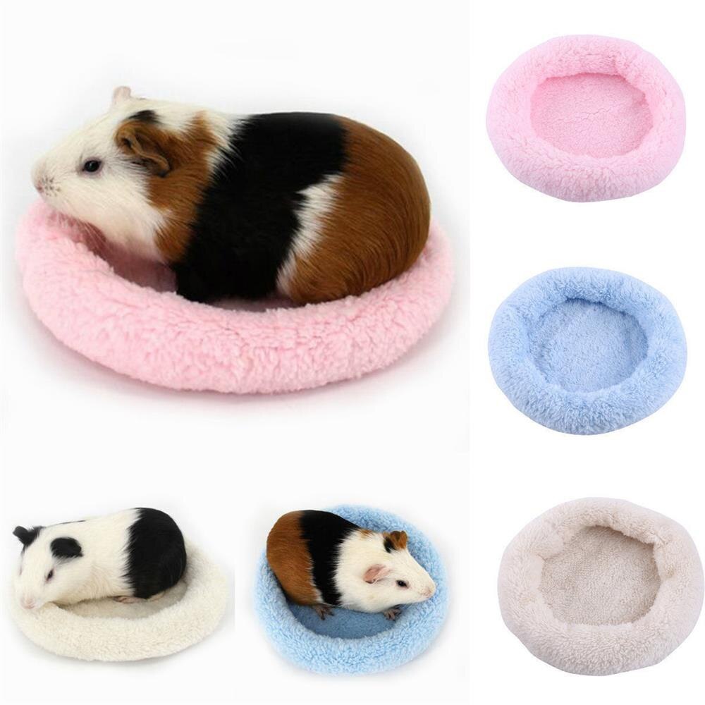 Schattige Konijn Kooi Fleece Klein Dier Bed Cavia Mat Hamster Slapen Huis Cavia Bedden Cavia Tunnel Hamster fret