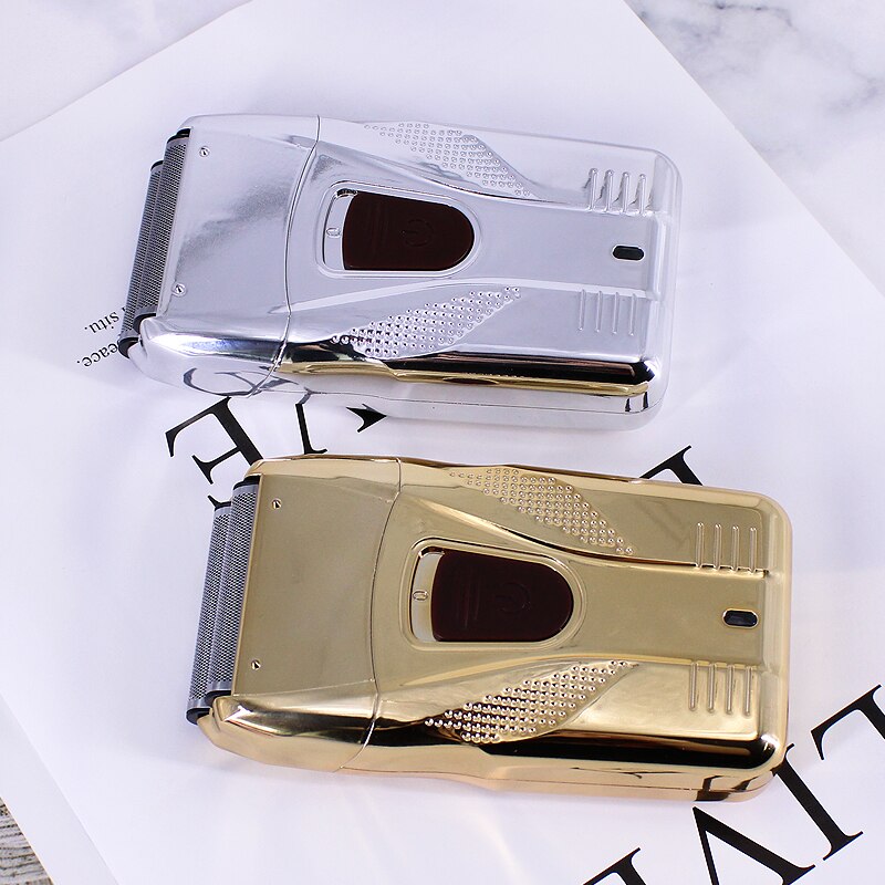 USB Cordless Rechargeable Beard Razor Reciprocating Foil Mesh Shaving Machine Barber Finish Electric Shaver for Men