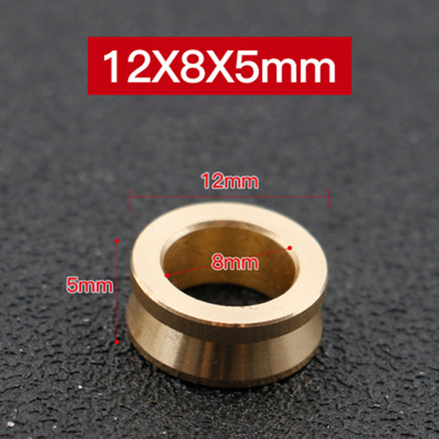 Mässing fiskelina rulle för spinning fiskerulle del reparation smidigt tillbehör hållbart rostfritt stål fisktillbehör pesca: 12 x 8 x 5mm b