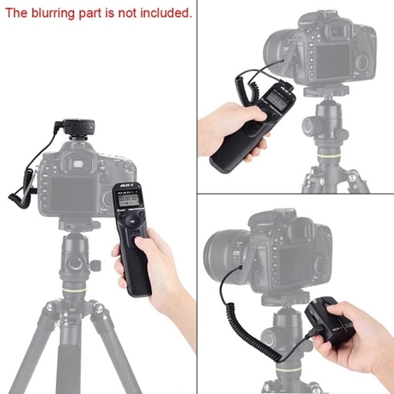 VILTROX JY-710 2,4 GHZ, FSK inalámbrico remoto controlador de obturador de temporizador de intervalo de lapso de tiempo con C1 Cable para Canon 300D 40