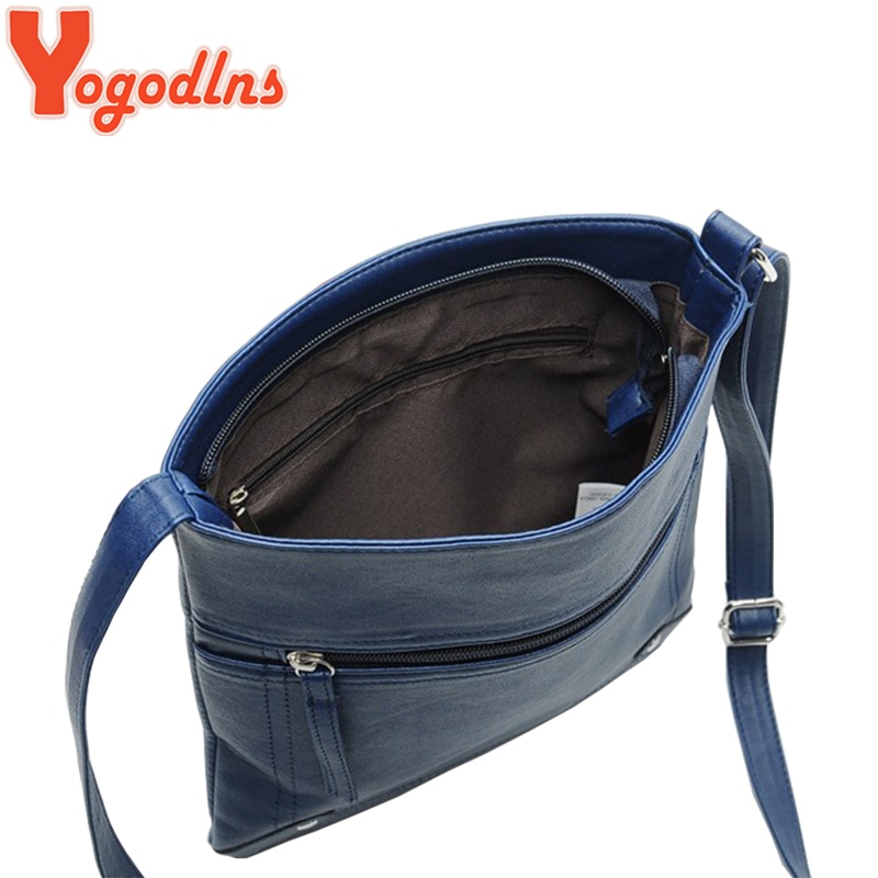 Yogodlns designere kvinder messenger tasker kvinder bucket bag læder crossbody skulder taske håndtaske taske