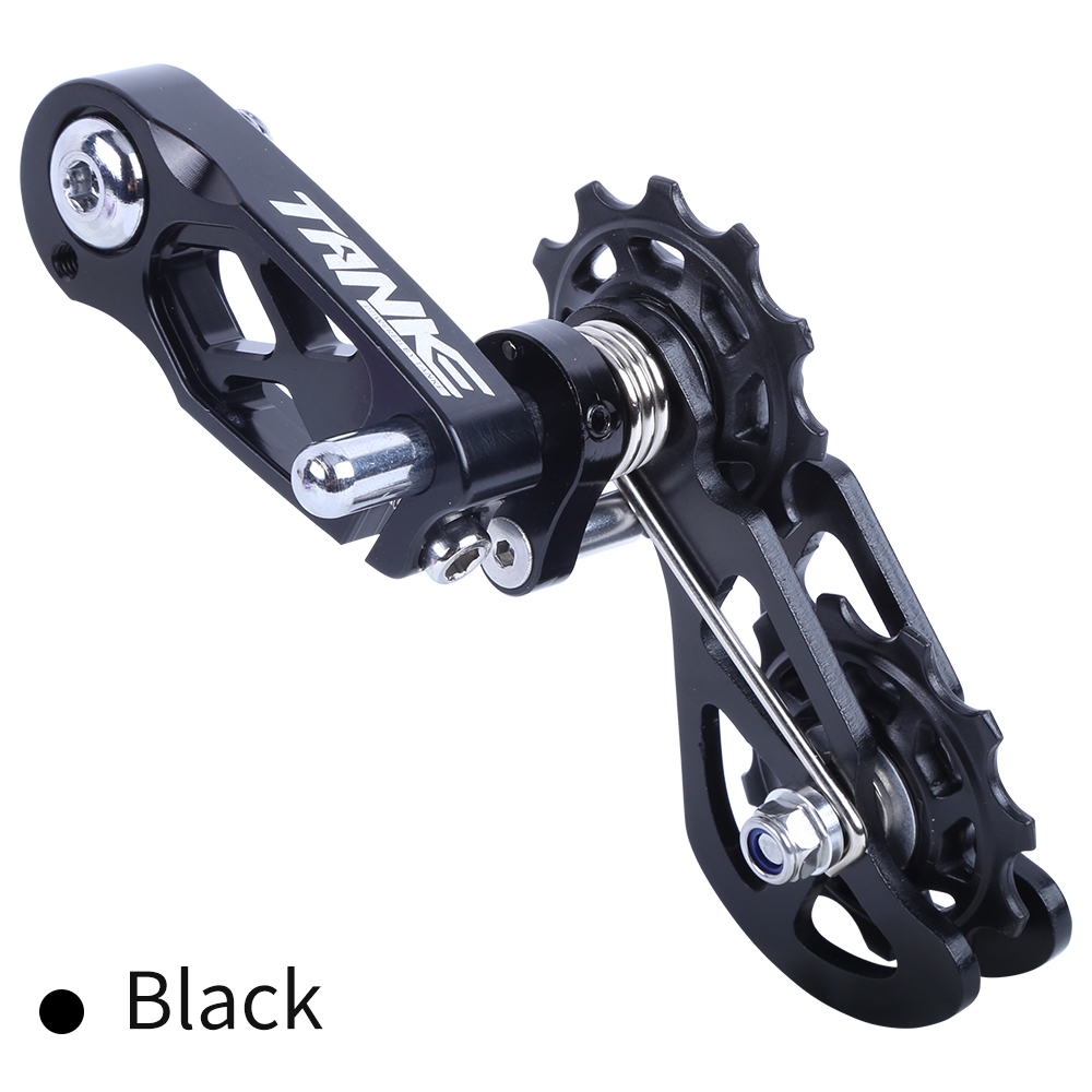 TANKE MTB Schmutz springen Single Geschwindigkeit Mountainbike Kettenspanner XC DJ bin DH Kettenführung Fahrradzubehör CNC-Bearbeitungsscheibe: Gelb
