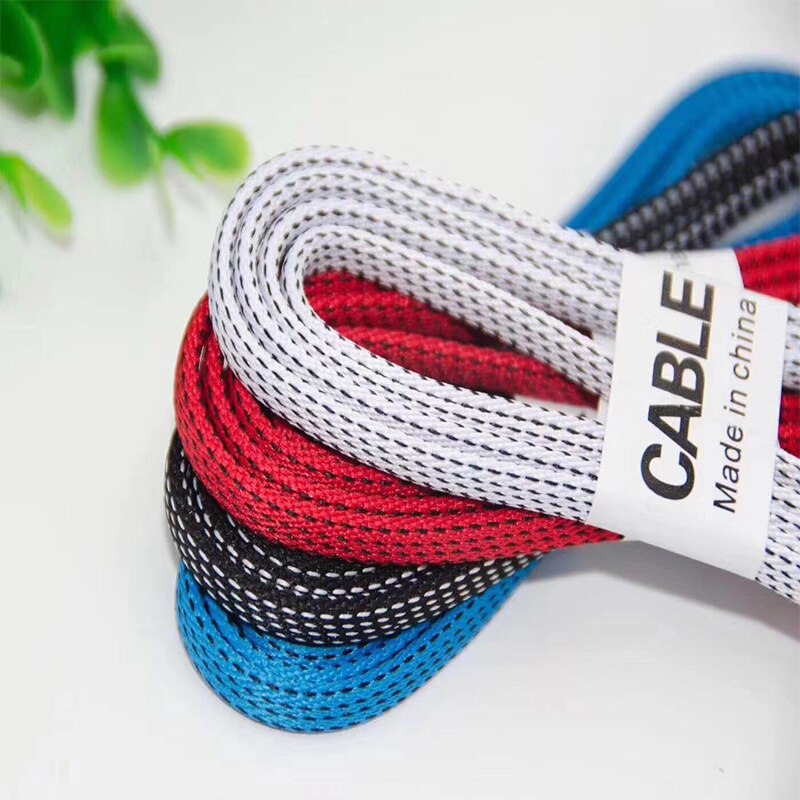 Cabo de carregamento rápido usb, cabo de nylon trançado para xiaomi huawei lg samsung