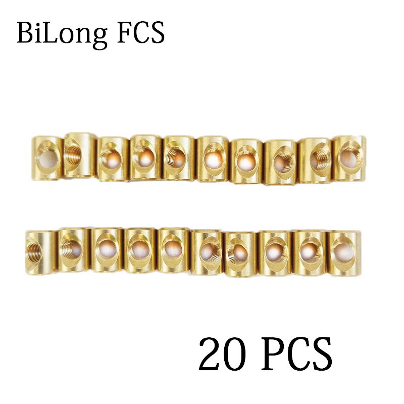 BiLong FCS-caja de aletas para Windsurf, tuerca de tornillo, accesorios de aleta, 20 unids/lote, M6 X 12mm: Default Title
