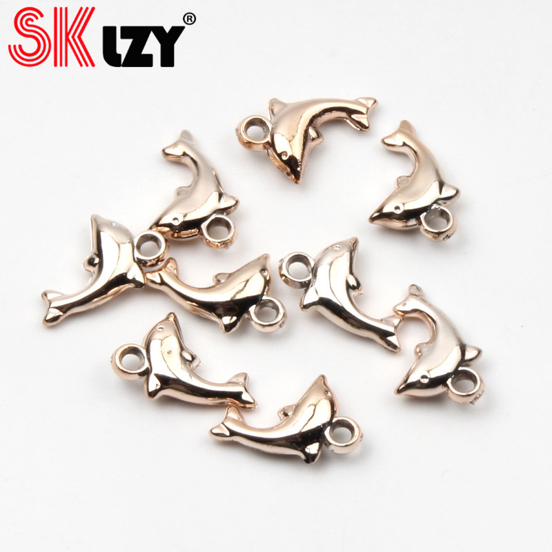 30 stücke Rose Gold Acryl Gemischt Stile Blatt Herz Schlüssel Crown Charms Anhänger DIY Schmuck für Halskette Armband, Der Mithelfer