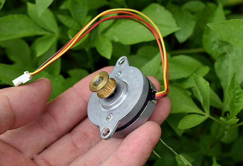 High Precision Monitoring Stepping Motor 0.9 Degree Ultra-thin 2-Phase 4-Wire Micro 36MM Stepper Motor Copper Synchronous Pulley