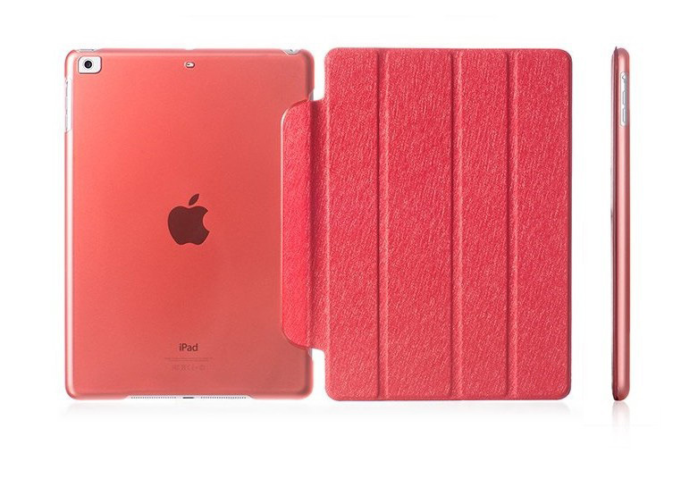 Hoes voor apple ipad mini, ultraslanke hoes met automatische slaap-/waakfunctie, slimme flipstandaard, pu-leren hoes voor ipad mini 1, 2, 3, fundas: Rood