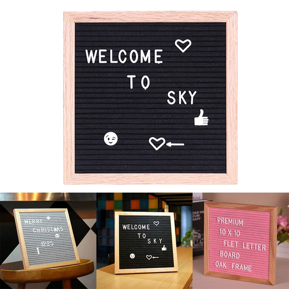 Signs Office Kids Numbers Home School English Alphabet Removable Display Frame Changeable Message Letter Board Felt
