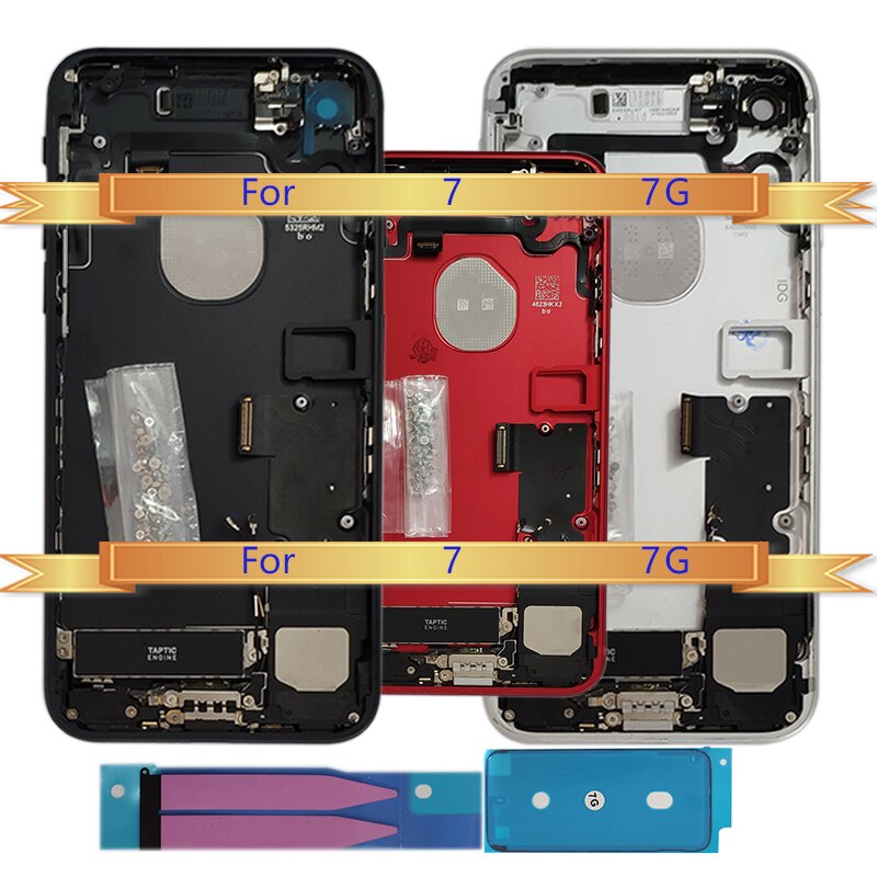 iPhone 7 Housing - Replacement Back Cover Chassis Middle Frame Body with Flex Cable